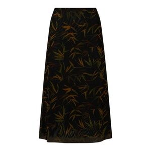 WEWOREWHAT Vintage Leaves Midi Skirt NWT